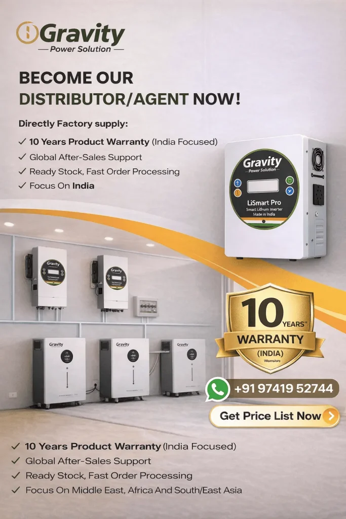 Gravity Power Solution LiSmart Pro lithium inverter distributor and agent opportunity in India